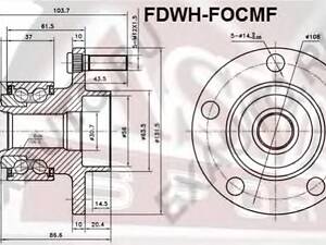 Ступица колеса для моделей: FORD (FOCUS, FOCUS,FOCUS,FOCUS,FOCUS,C-MAX)