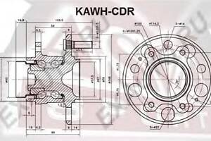 Ступиця колеса для моделей: HYUNDAI (i30, i30, ELANTRA), KIA (CEED, CEED)