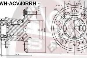 Ступица колеса для моделей: LEXUS (ES, ES), TOYOTA (CAMRY,CAMRY,CAMRY,WINDOM,KLUGER,AURION)