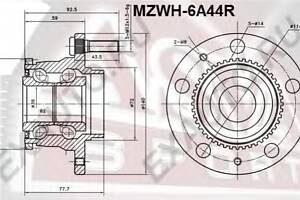 Ступиця колеса для моделей: MAZDA (XEDOS, 626, FAMILIA, 323, PREMACY, MPV, 6,6,6)