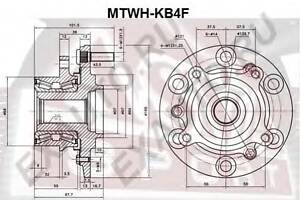 Ступица колеса для моделей: MITSUBISHI (L-200, PAJERO)