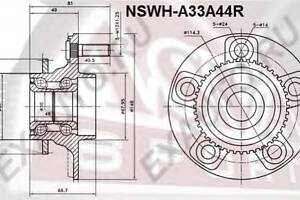 Ступиця колеса для моделей: NISSAN (ALMERA, MAXIMA, CEFIRO)