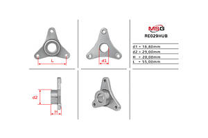 Маточина насоса ГПК RE029HUB RENAULT Master 97-10; NISSAN Interstar 01-10; OPEL Vivaro 01-14, Movano A 98-10