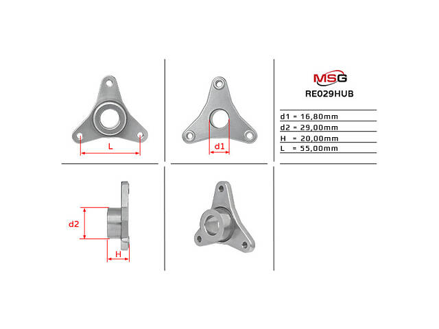 Маточина насоса ГПК RE029HUB RENAULT Master 97-10; NISSAN Interstar 01-10; OPEL Vivaro 01-14, Movano A 98-10