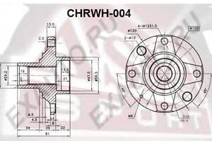 СТУПИЦА ПЕРЕДНЯЯ (CHEVROLET LANOS (T100) 1997-2002) ASVA CHRWH004 на DAEWOO ESPERO седан (KLEJ)