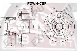 СТУПИЦА ПЕРЕДНЯЯ (FORD FOCUS CB4 2008-2011) ASVA FDWHCBF на FORD MONDEO IV седан (BA7)