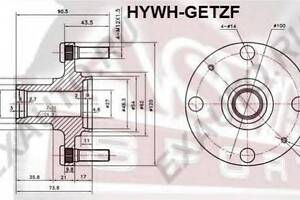 СТУПИЦА ПЕРЕДНЯЯ (HYUNDAI ACCENTVERNA 1999-) ASVA HYWHGETZF на HYUNDAI ATOZ (MX)