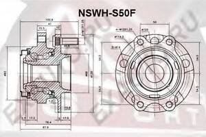 СТУПИЦА ПЕРЕДНЯЯ (INFINITI FX35FX45 S50 2002-) ASVA NSWHS50F на INFINITI FX