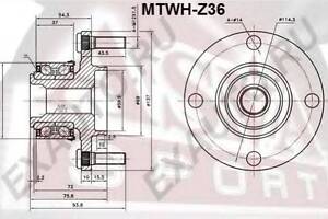 СТУПИЦА ПЕРЕДНЯЯ (MITSUBISHI COLT Z32AZ34AZ36AZ37AZ38AZ39A 2004) ASVA MTWHZ36 на MITSUBISHI MIRAGE VI (Z3_A, Z2_A)