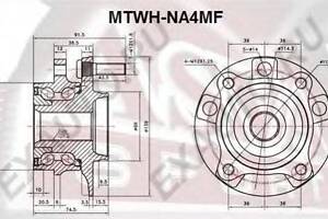 СТУПИЦА ПЕРЕДНЯЯ (MITSUBISHI GRANDIS NA4WNA8W 2003-2009) ASVA MTWHNA4MF на MITSUBISHI LANCER EX седан (CY/Z_A)