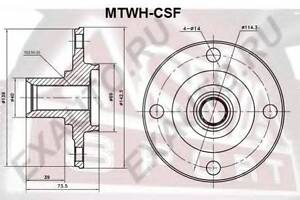 СТУПИЦА ПЕРЕДНЯЯ (MITSUBISHI LANCER CS 2000-) ASVA MTWHCSF на MITSUBISHI DION вэн (CR_W)