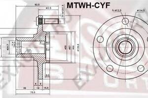 СТУПИЦА ПЕРЕДНЯЯ (MITSUBISHI OUTLANDER CW# 2006-) ASVA MTWHCYF на MITSUBISHI OUTLANDER SPORT (GA_W_)