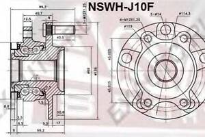 СТУПИЦА ПЕРЕДНЯЯ (NISSAN QASHQAI J10F 2006-) ASVA NSWH J10F на NISSAN X-TRAIL (T31)