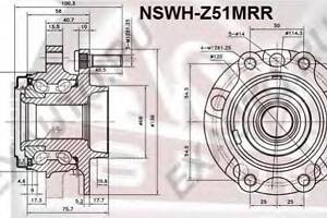 СТУПИЦА ПЕРЕДНЯЯ (NISSAN TEANA J32 2008-) ASVA NSWHZ51MRR на NISSAN MURANO (Z51)