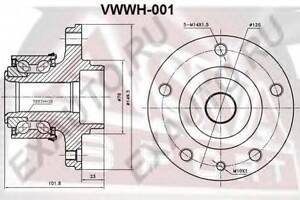 СТУПИЦА ПЕРЕДНЯЯ (TOUAREG 7L 2002&lt) ASVA VWWH001 на VW TOUAREG (7LA, 7L6, 7L7)