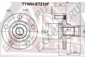 СТУПИЦА ПЕРЕДНЯЯ (TOYOTA CARINA E AT190ST191CT190 1992-1997) ASVA TYWHST210F на TOYOTA CARINA E седан (_T19_)