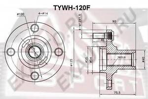 СТУПИЦА ПЕРЕДНЯЯ (TOYOTA COROLLA NZE120 2000-2008) ASVA TYWH120F на TOYOTA FIELDER универсал (_E14_)