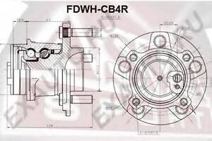 СТУПИЦА ЗАДНЯЯ (FORD FOCUS II 2004-) ASVA FDWHCB4R на FORD C-MAX (DM2)