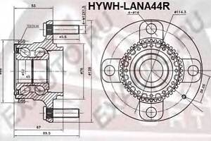 СТУПИЦА ЗАДНЯЯ (HYUNDAI ELANTRALANTRA 2000-) ASVA HYWHLANA44R на HYUNDAI ELANTRA (XD)