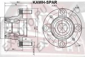 СТУПИЦА ЗАДНЯЯ (KIA SHUMA,IISEPHIA,IIMENTOR,IISPECTRA 1997-2004) ASVA KAWHSPAR на KIA SEPHIA (FB)