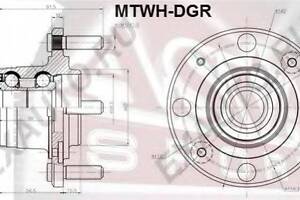 СТУПИЦА ЗАДНЯЯ (MITSUBISHI CARISMA DA 1995-2003 MITSUBISHI SPACE STAR DG1ADG3ADG4ADG5A 1998-2004) ASVA MTWHDGR на MITSUB