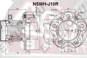 СТУПИЦА ЗАДНЯЯ (NISSAN QASHQAI J10F 2006-) ASVA NSWH J10F на NISSAN X-TRAIL (T31)