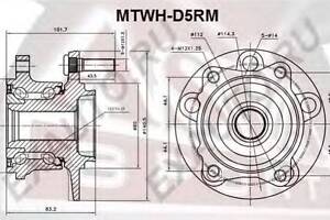 СТУПИЦА ЗАДНЯЯ (OUTLANDER XL CW 2005&lt ) ASVA MTWHD5RM на MITSUBISHI OUTLANDER II (CW_W, ZG, ZH)