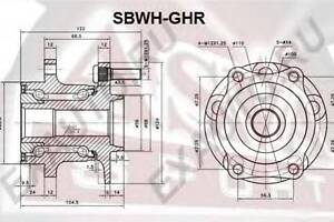 СТУПИЦА ЗАДНЯЯ (SUBARU IMPREZA G12 2007-) ASVA SBWHGHR на SUBARU IMPREZA седан (GR)