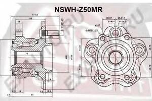 СТУПИЦА ЗАДНЯЯ С МАГНИТНЫМ КОЛЬЦОМ (NISSAN MURANO Z50 2002-2007) ASVA NSWHZ50MR на NISSAN MURANO (Z50)