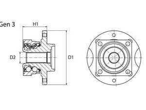Ступица на Astra G, Speedster, Zafira A