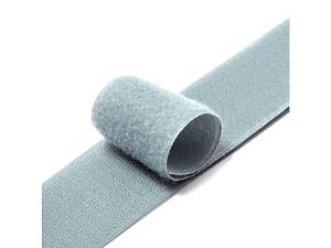 Стяжки на липучці ширина 15 мм, рулон 50 м, сірі, ціна за рулон