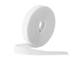 Стяжки на липучці ширина 20 мм, рулон 50 м, білі, ціна за рулон