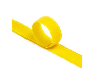 Стяжки на липучці ширина 25 мм, рулон 45 м, жовті, ціна за рулон
