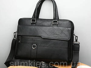 Стильний чоловічий діловий портфель для документів формат А4 чоловіча сумка для планшета ноутбука