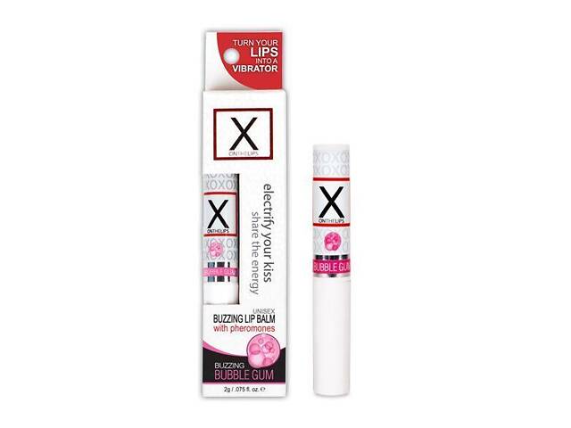 Стимулирующий бальзам для губ унисекс Sensuva - X on the Lips Bubble Gum с феромонами, жвачка