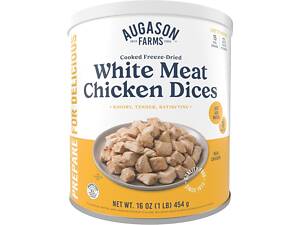 Сублімоване м'ясо курки шматочками з великим терміном придатності 30 років Augason Farms, 15 порцій