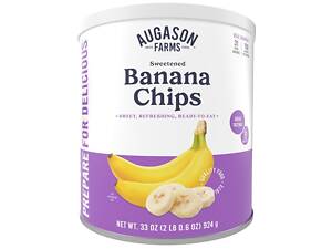 Сублімовані банани з великим терміном придатності 10 років Augason Farms, 22 порції.