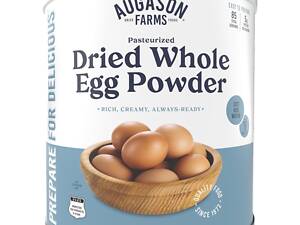 Сублімовані цілі яйця з білками та жовтками з великим терміном придатності 10 років Augason Farms, 85 порцій.