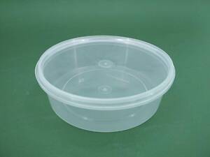 Судок с крышкой круглый 0,5 л. прозрачное (1 шт)