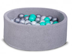 Сухой бассейн для дома Хатка, детский, серый 80 см
