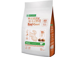 Сухой беззерновой корм для взрослых собак с рыжим окрасом шерсти, для малых пород Nature's Protection Superior Care Red