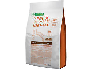 Сухой беззерновой корм для взрослых собак всех пород с рыжим окрасом шерсти Nature's Protection Superior Care Red Coat G