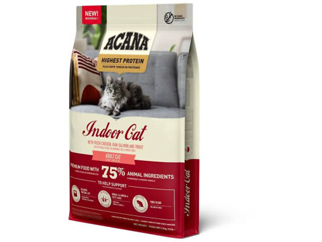 Сухий корм для кошек ACANA Highest Protein Indoor 4.5 кг (0064992723989) - Фото 3