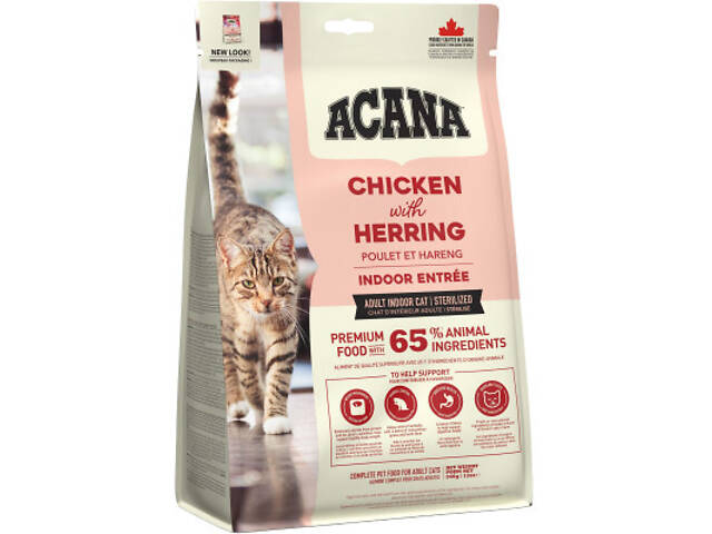Сухий корм для кошек ACANA Indoor Entree 340 г (0064992714482) - Фото 2