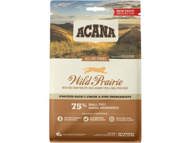 Сухий корм для кошек ACANA Wild Prairie Cat 340 г (0064992640347) - Фото 3