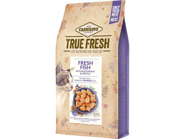 Сухий корм для кошек Carnilove True Fresh Cat Fish 1.8 кг (8595602561421) - Фото 1