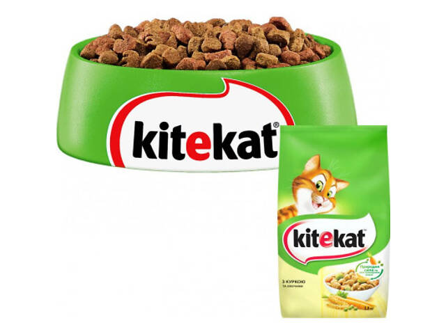 Сухий корм для кошек Kitekat Куриця з овочами 1.8 кг (5900951137884) - Фото 2