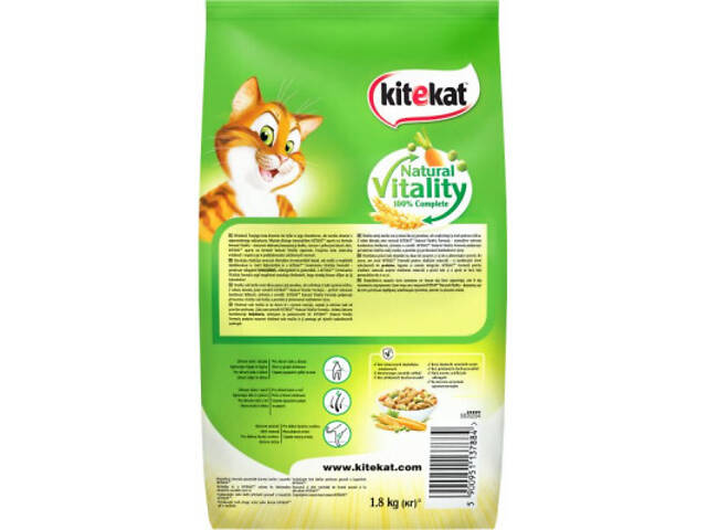 Сухий корм для кошек Kitekat Куриця з овочами 1.8 кг (5900951137884) - Фото 3
