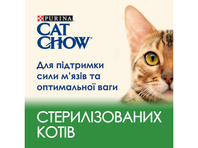 Сухий корм для кошек Purina Cat Chow Sterilised з куркою 1.5 кг (7613032233396) - Фото 9