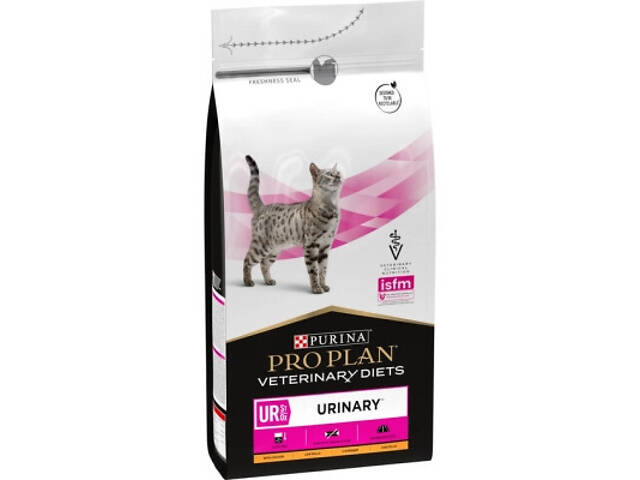 Сухий корм для кошек Purina Pro Plan Veterinary Diets UR Urinary при сечокам'яній хворобі 1.5 кг (7613035160552) - Фото 6
